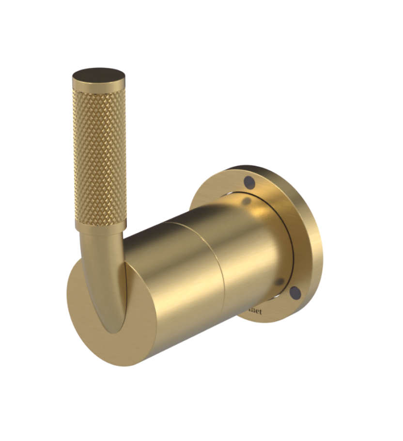 Rubinet T3XHOL Three Way Diverter With ShutOffIn Between Functions, Trim Only