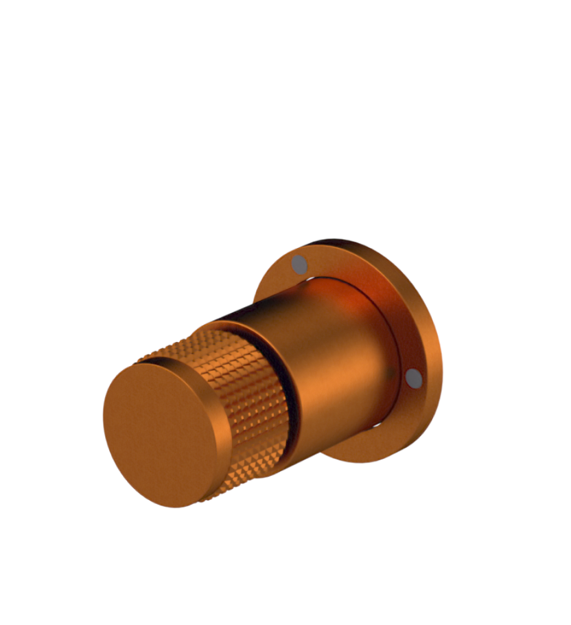 Rubinet T3XHOR Three Way Diverter With Shut Off In Between Functions, Trim Only