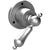 Rubinet T3XRML Three Way Diverter With Shut Off In Between Function Trim Only