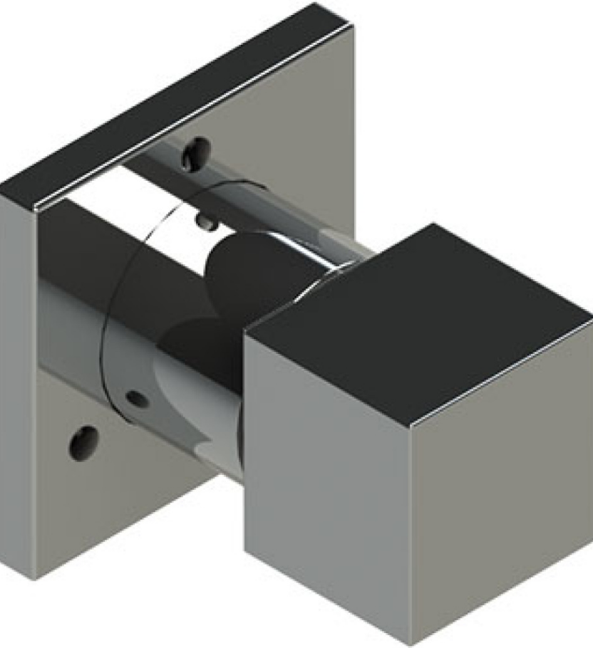 Rubinet T3XRSQ Three Way Diverter With ShutOffIn Between FunctionTrim Only