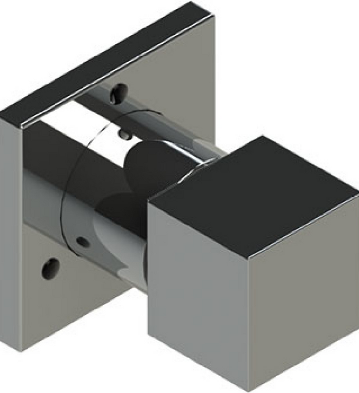 Rubinet T3XRSQ Three Way Diverter With ShutOffIn Between FunctionTrim Only