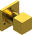 Rubinet T3XRSQ Three Way Diverter With ShutOffIn Between FunctionTrim Only