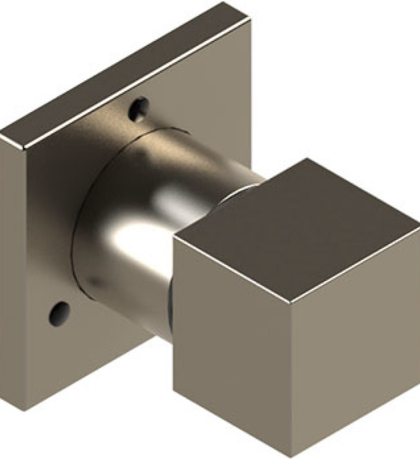 Rubinet T3XRSQ Three Way Diverter With ShutOffIn Between FunctionTrim Only