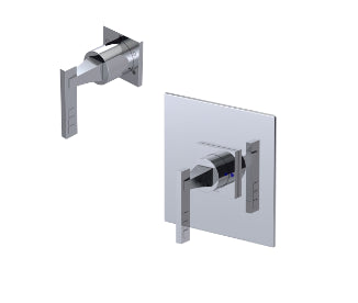 Rubinet T3YICL Pressure Balance Valve With Stop Seperate Three Way Diverter With Shared Outlet Trim Only - Parent