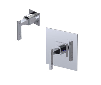 Rubinet T3YICQ Pressure Balance Valve With Stop Seperate Three Way Diverter With Shared Outlet Trim Only - Parent