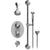 Rubinet T40JSS Temperature Control Shower With Two Seperate Volume Controls, Aquatron Shower Head, Bar, Integral Supply Hand Held Shower 3 Functionn Wall Mount Trim