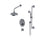 Rubinet T41FML Temperature Control Shower With Two Seperate Volume Controls, Aquatron Shower Head, Bar, Integral Supply Hand Held Shower 8 Wall Mount Mount Trim Only - Parent