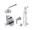 Rubinet T41GNC Temperature Control Shower With Two Seperate Volume Controls, Lasalle Shower Head, Bar, Integral Supply Hand Held Shower 8 Wall Mount Mount Trim Only - Parent