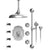 Rubinet T48RVC Temperature Control Shower With Three Seperate Volume Controls, Fixed Shower Head, Bar, Integral Supply, Hand Held Shower Four Body Spray, 14 Ceiling Mount - Parent