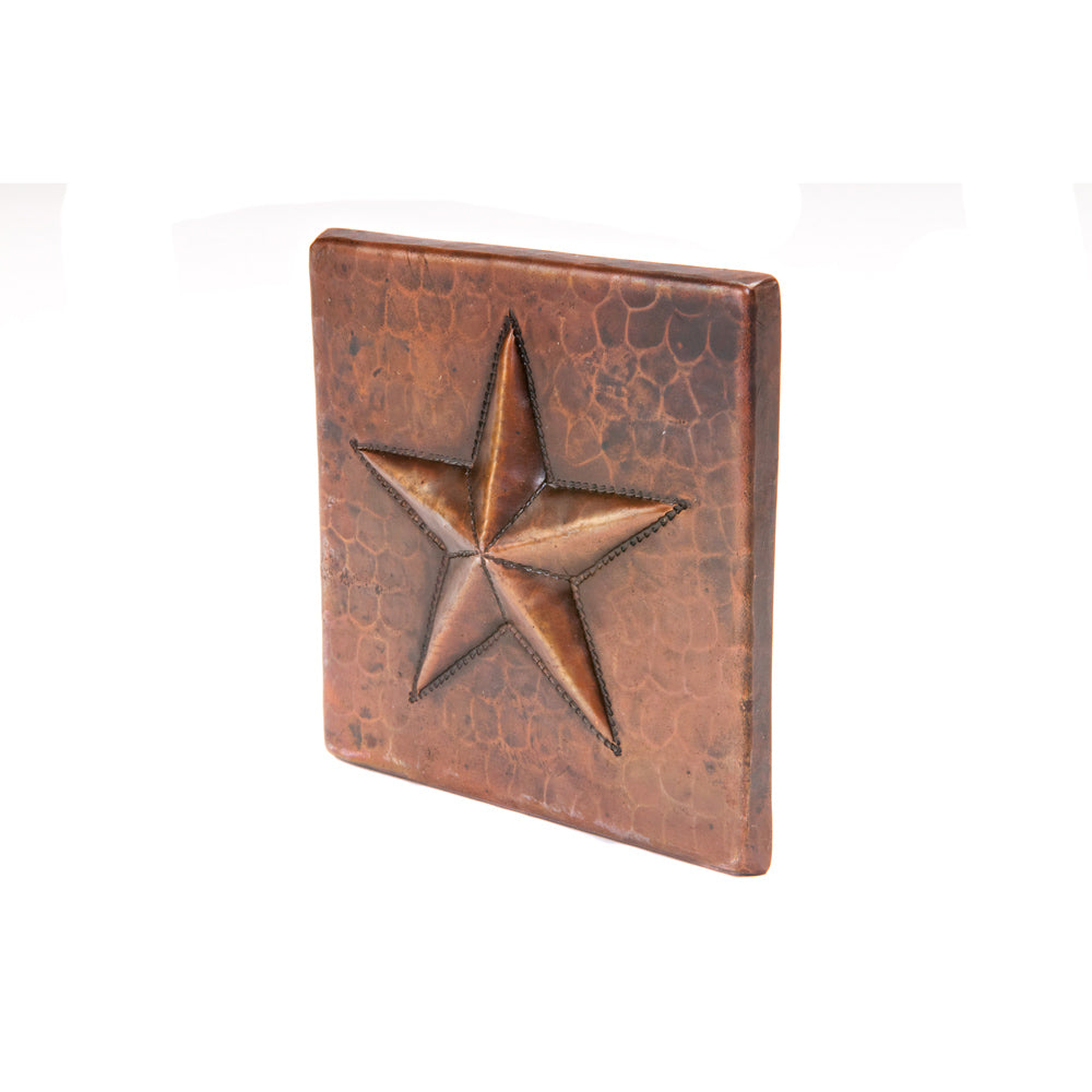 Premier 4" x 4" Copper Star Tile T4DBS
