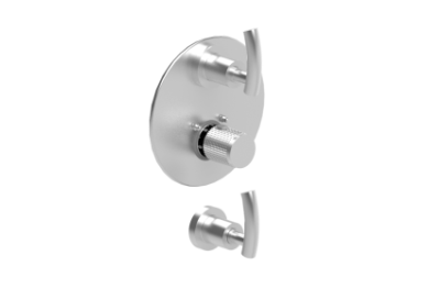 Rubinet T4LHOR Temperature Control Valve With Stop Volume Control, Plus One Other Volume Control, Trim Only - Parent