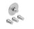 Rubinet T4NHOR Temperature Control Valve With Stop Three Volume Controls, Trim Only - Parent