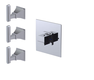 Rubinet T4NMQL Temperature Control Valve With Stop Three Volume Control Trim Only - Parent