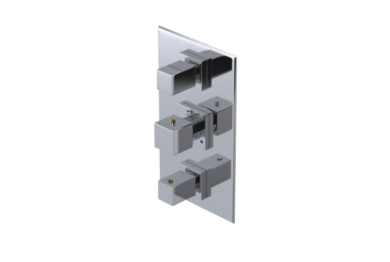 Rubinet T4SRSQ Temperature Control Valve With Stop Two Volume Controls, Trim Only - Parent