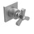 Rubinet T4XHXC Three Way Diverter Valve With Shared OutletIn Between Function Trim Only