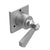 Rubinet T4XHXL Three Way Diverter Valve With Shared OutletIn Between Function Trim Only