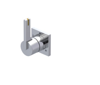 Rubinet T4XRTL Three Way Diverter Valve With Shared OutletIn Between Functions, Trim Only - Parent