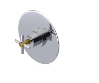 Rubinet T4YGNC Pressure Balance Shower Valve With Stop Trim Only - Parent