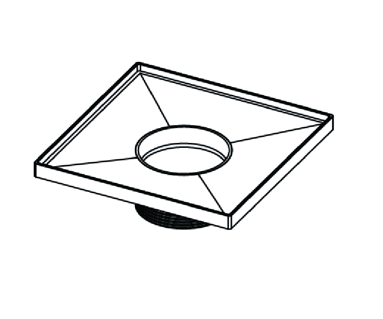 Infinity Drain T 52 5? x 5? Stainless Steel 2? Throat - Parent