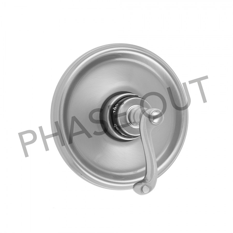 Jaclo T537-TRIM Round Step Plate With Ribbon Lever Trim For Thermostatic Valves - Parent