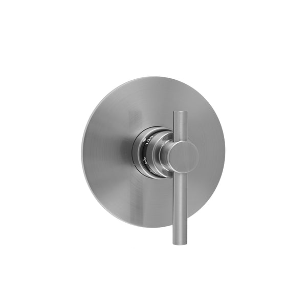Jaclo T538-TRIM Round Plate With Contempo Low Peg Lever Trim For Thermostatic Valves