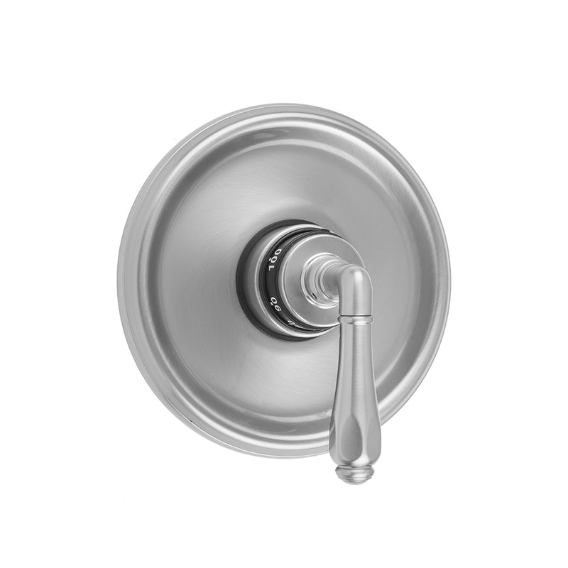 Jaclo T574-TRIM Round Step Plate With Smooth Lever Trim For Thermostatic Valves - Parent