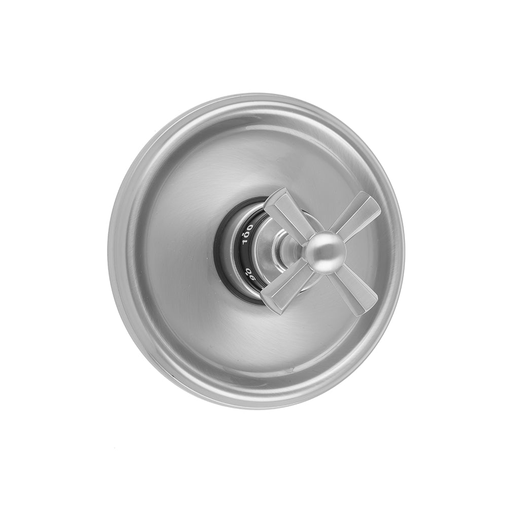 Jaclo T586-TRIM Round Step Plate With Hex Cross Trim For Thermostatic Valves - Parent