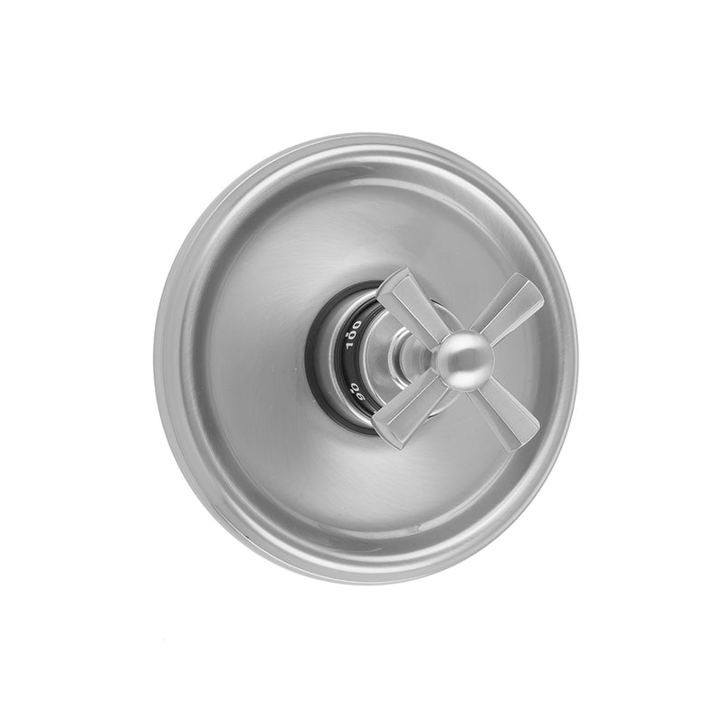 Jaclo T586-TRIM Round Step Plate With Hex Cross Trim For Thermostatic Valves - Parent