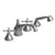 Rubinet T5HFMC Four Piece Roman Tub Filler With Hand Held Shower, (Jasmin Spout), Trim Only