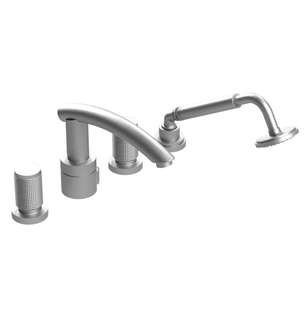 Rubinet T5HHOR Four Piece Roman Tub Filler With Hand Held Shower, Trim Only