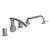 Rubinet T5HHOR Four Piece Roman Tub Filler With Hand Held Shower, Trim Only