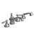 Rubinet T5HRML Four Piece Roman Tub Filler With Hand Held Shower Trim Only