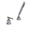 Rubinet T5RGNL Pressure Balance Deck Mount Mixing Valve With Hand Held Shower Trim Only - Parent