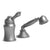 Rubinet T5RRML Pressure Balance Deck Mount Mixing Valve With Hand Held Shower Trim Only