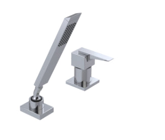 Rubinet T5RRSL Pressure Balance Deck Mount Mixing Valve With Hand Held Shower, Trim Only - Parent