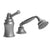 Rubinet T5RRVL Pressure Balance Deck Mount Mixing Valve With Hand Held Shower, Trim Only