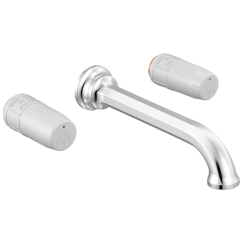 Brizo T65865LF-LHP Beauclere Two-Handle Wall Mount Lavatory Faucet - Less Handles 1.2 GPM