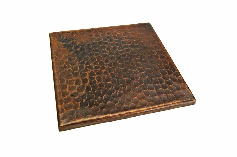 Premier 6" x 6" Copper Hammered Tile T6DBH