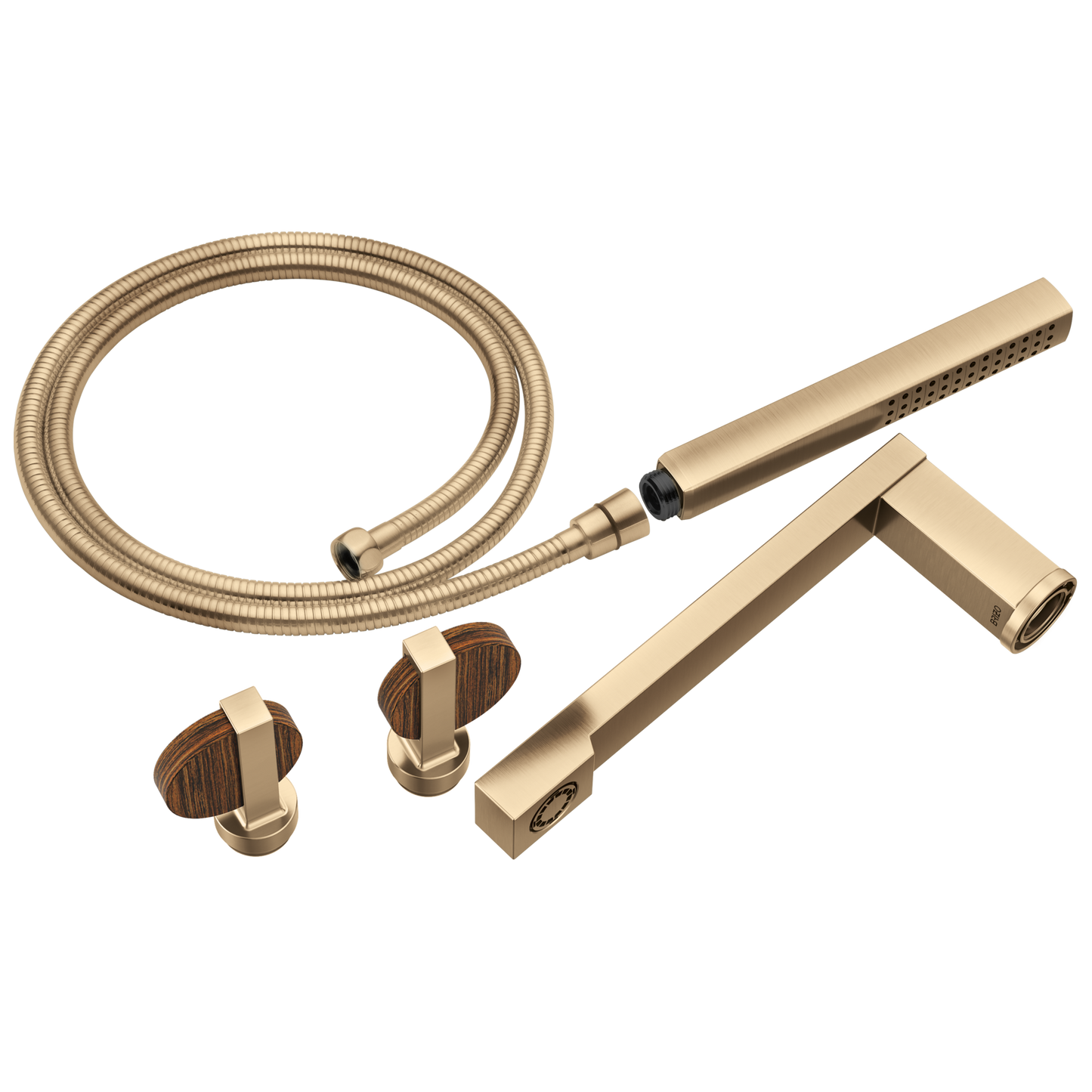 Brizo T703100 Frank Lloyd Wright Two-Handle Tub Filler Trim Kit with Lunar Handles