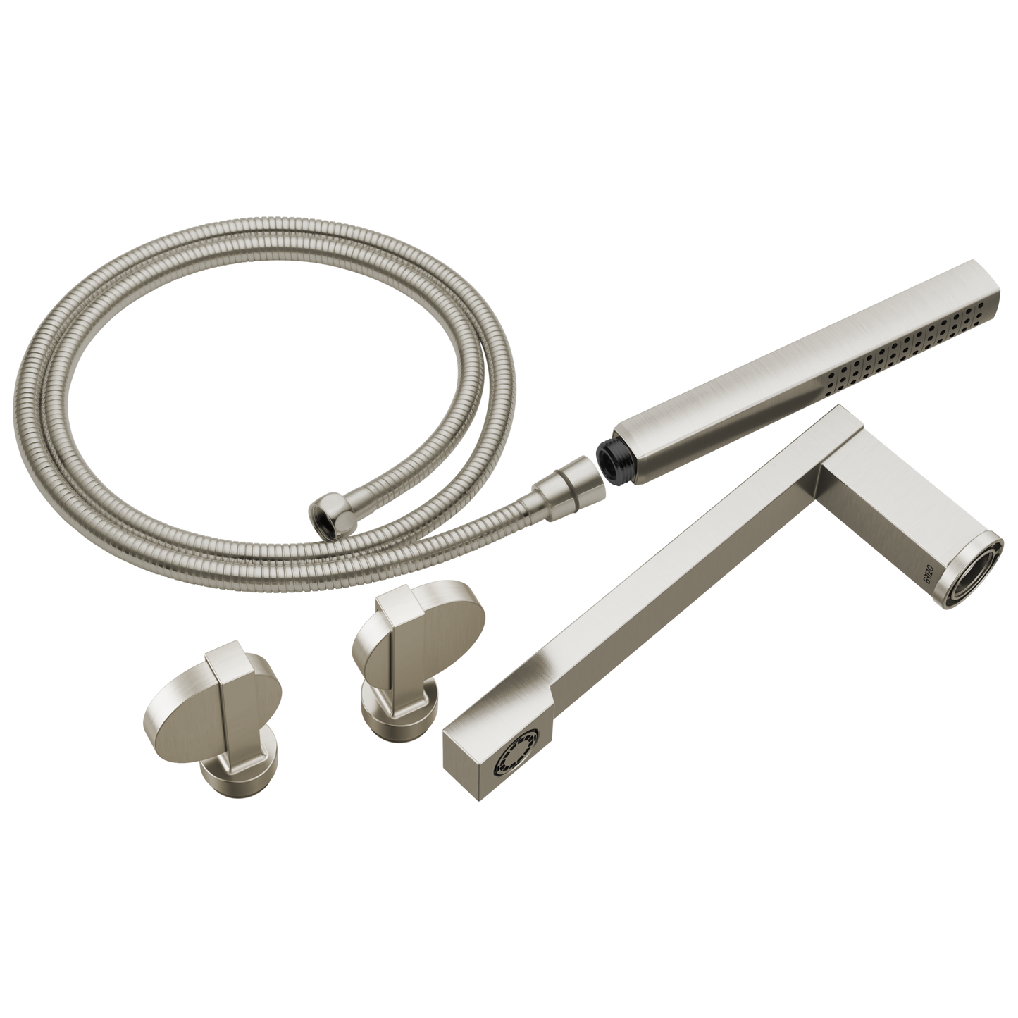 Brizo T703100 Frank Lloyd Wright Two-Handle Tub Filler Trim Kit with Lunar Handles