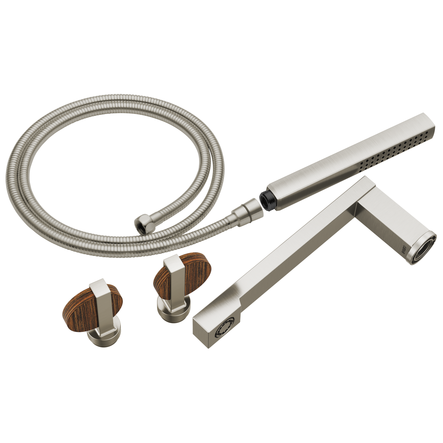 Brizo T703100 Frank Lloyd Wright Two-Handle Tub Filler Trim Kit with Lunar Handles