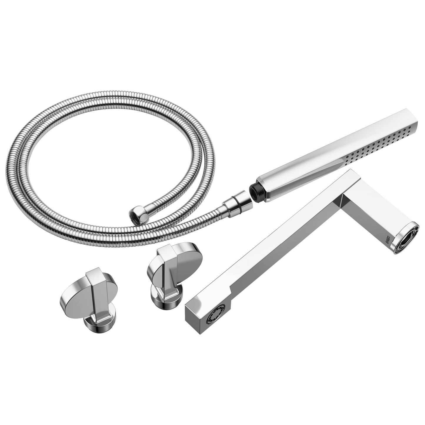 Brizo T703100 Frank Lloyd Wright Two-Handle Tub Filler Trim Kit with Lunar Handles