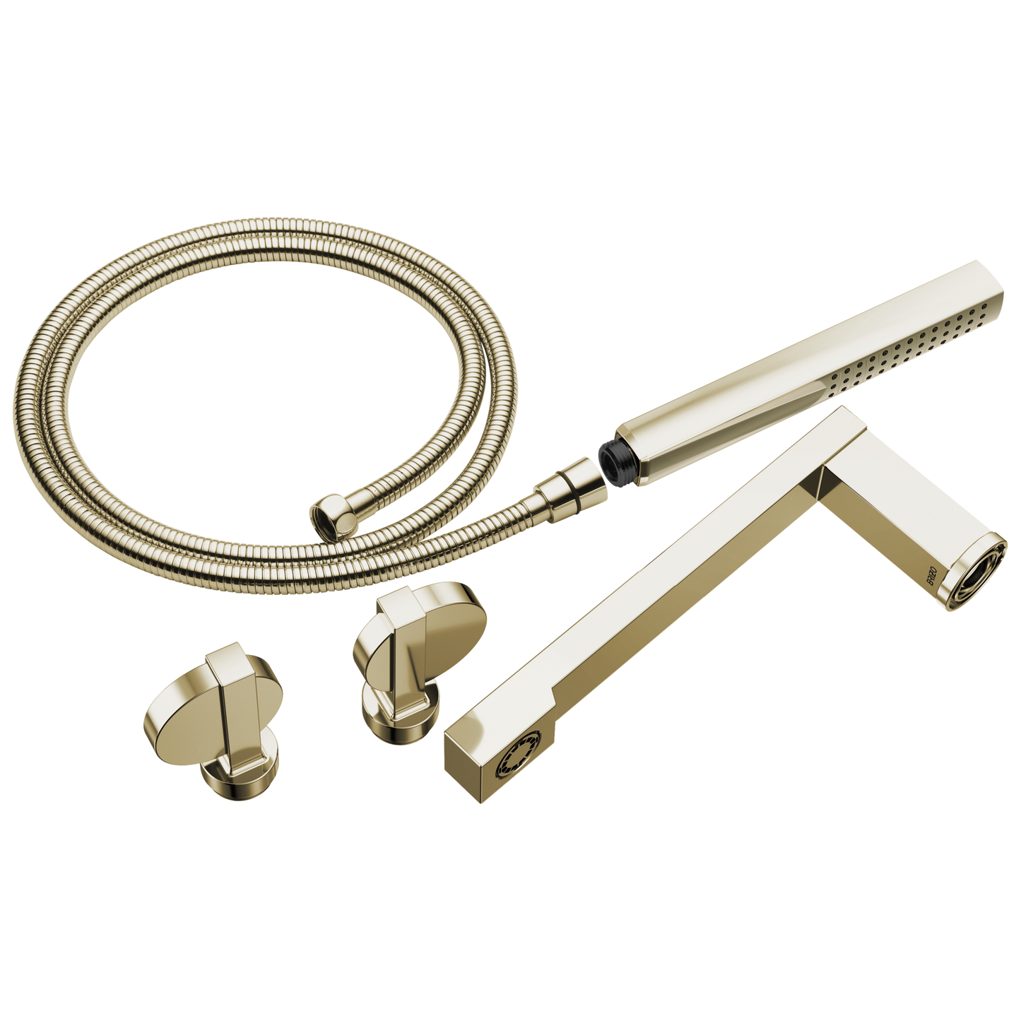 Brizo T703100 Frank Lloyd Wright Two-Handle Tub Filler Trim Kit with Lunar Handles
