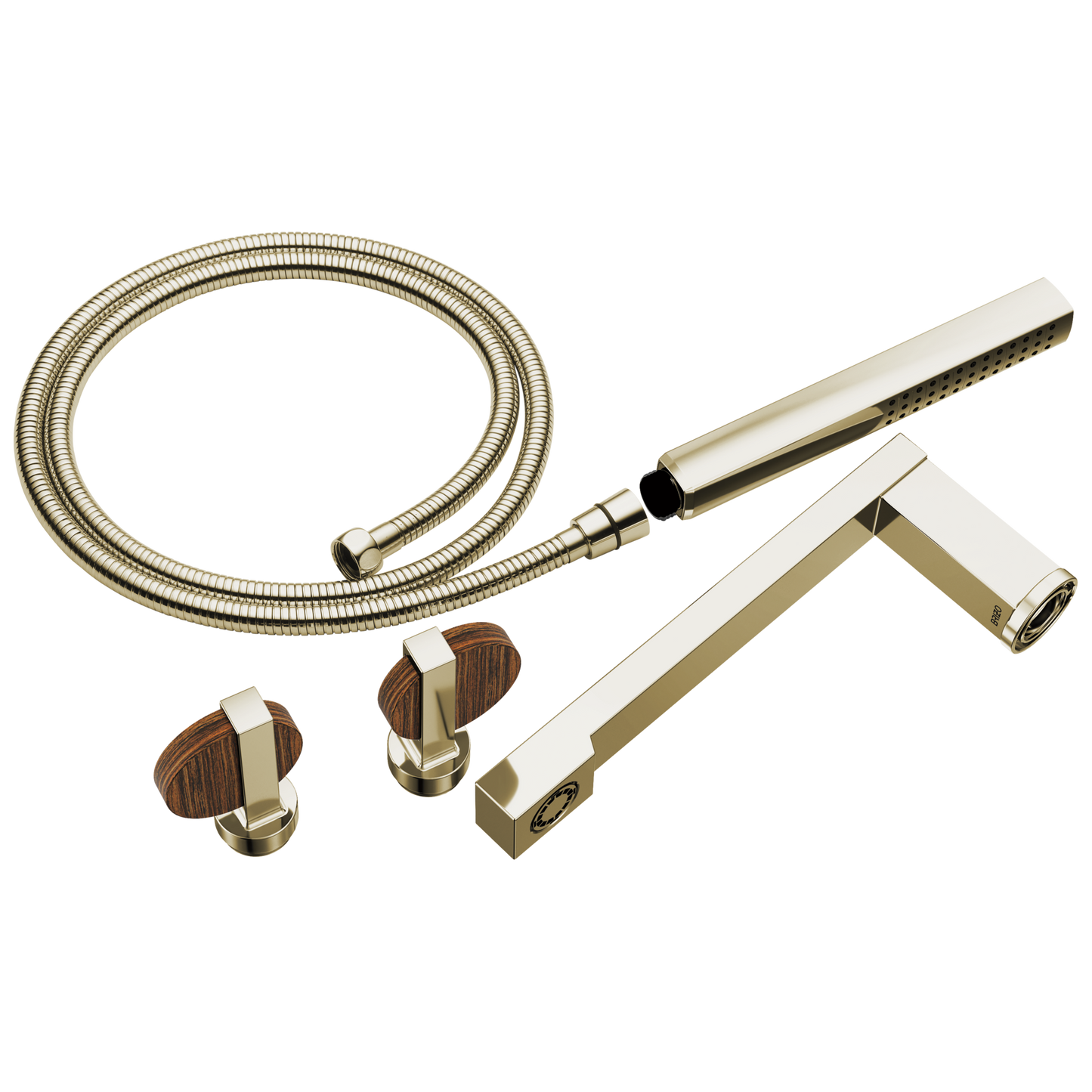 Brizo T703100 Frank Lloyd Wright Two-Handle Tub Filler Trim Kit with Lunar Handles