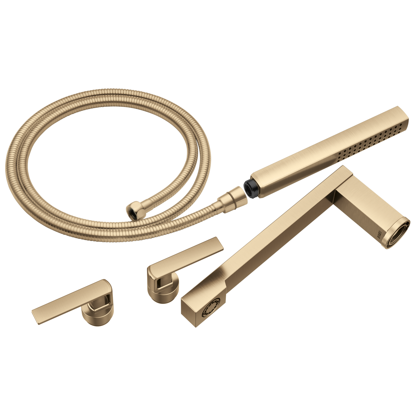 Brizo T70399 Frank Lloyd Wright Two-Handle Tub Filler Trim Kit with Gap Lever Handles - Parent