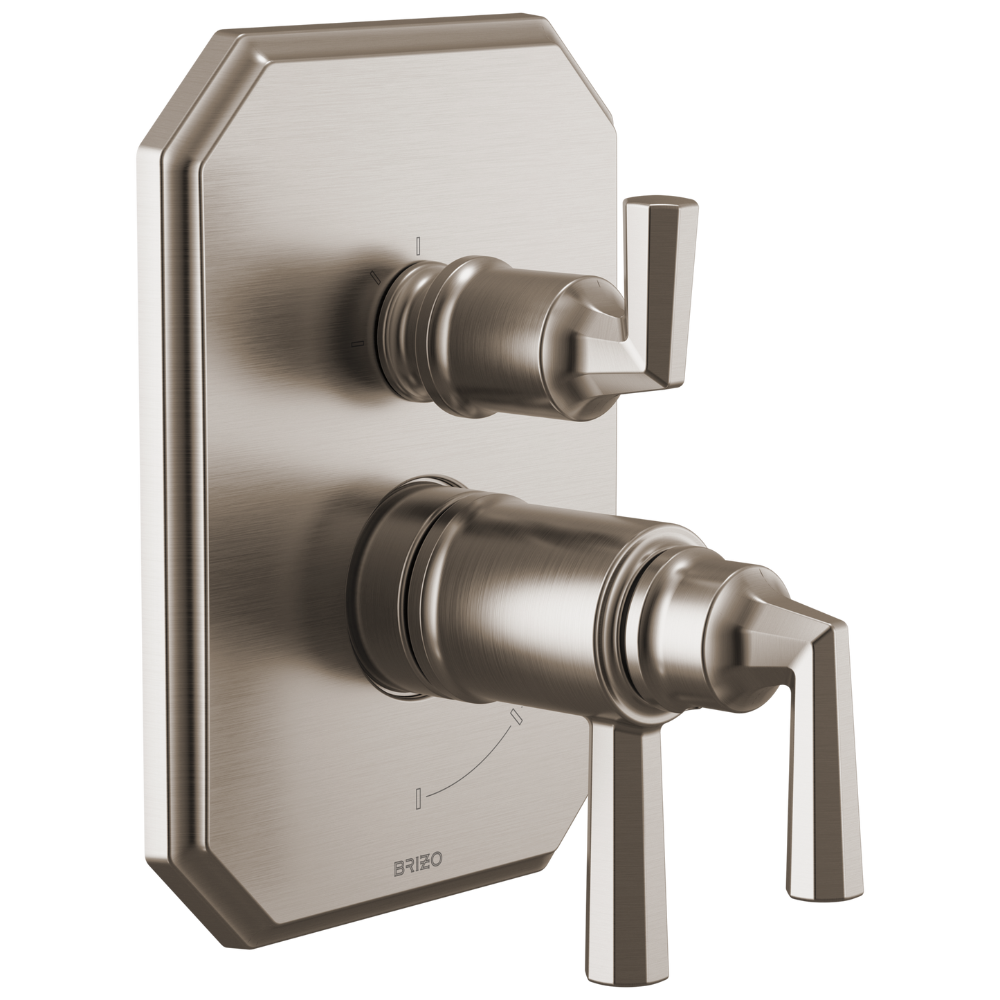 Brizo T75565 Beauclere TempAssure Thermostatic Valve with Integrated 3-Function Diverter Trim
