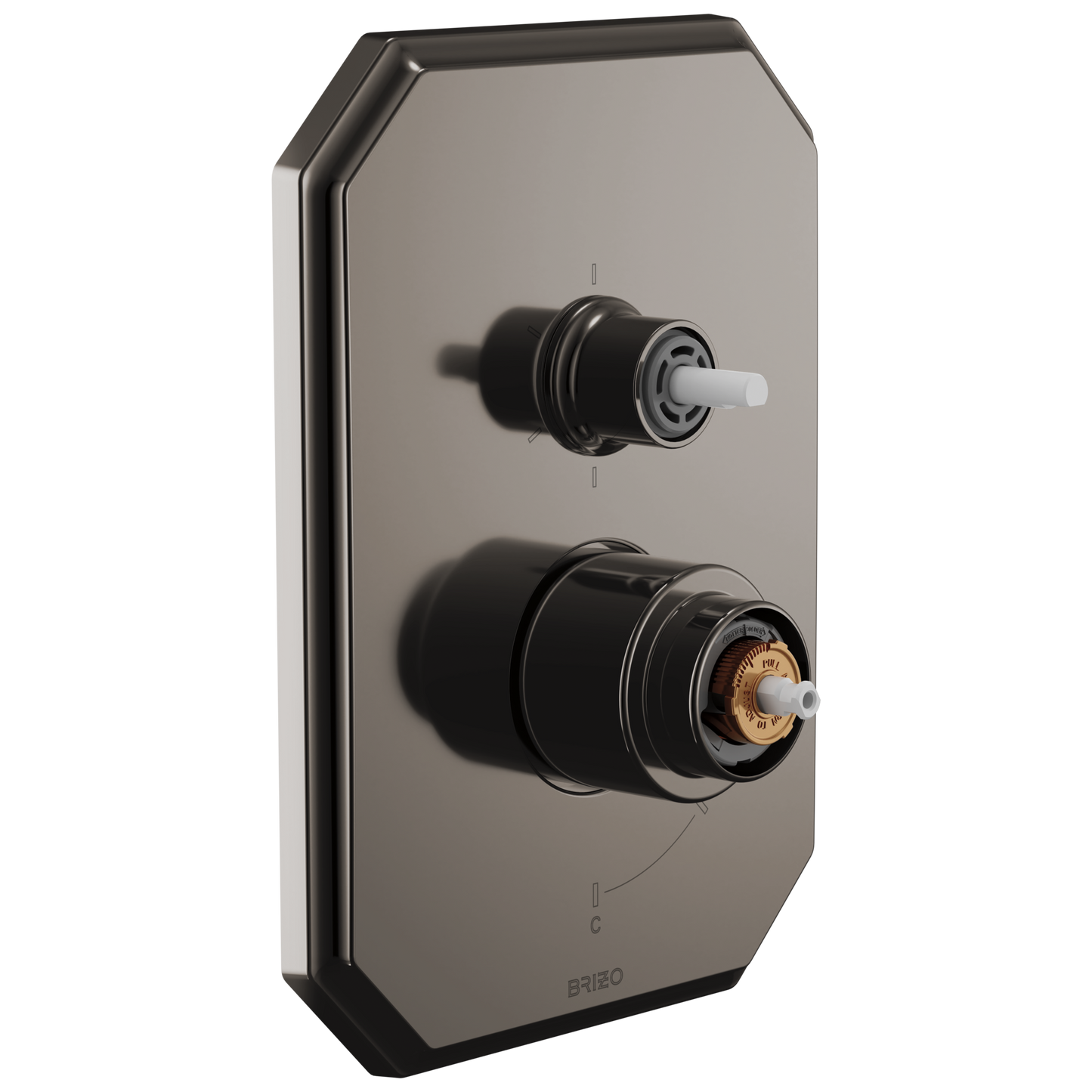 Brizo T75P665-LHP Beauclere Pressure Balance Valve with Integrated 6-Function Diverter Trim - Less Handles - Parent