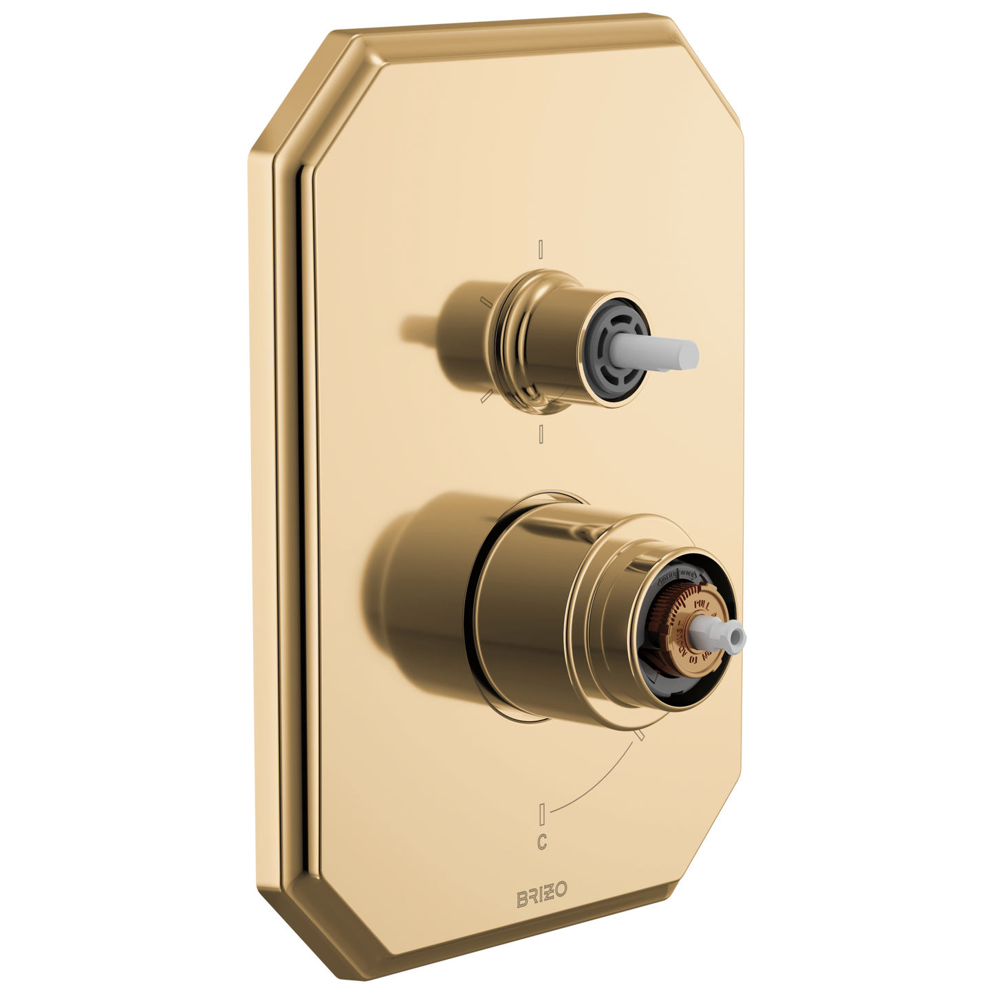 Brizo T75P665-LHP Beauclere Pressure Balance Valve with Integrated 6-Function Diverter Trim - Less Handles