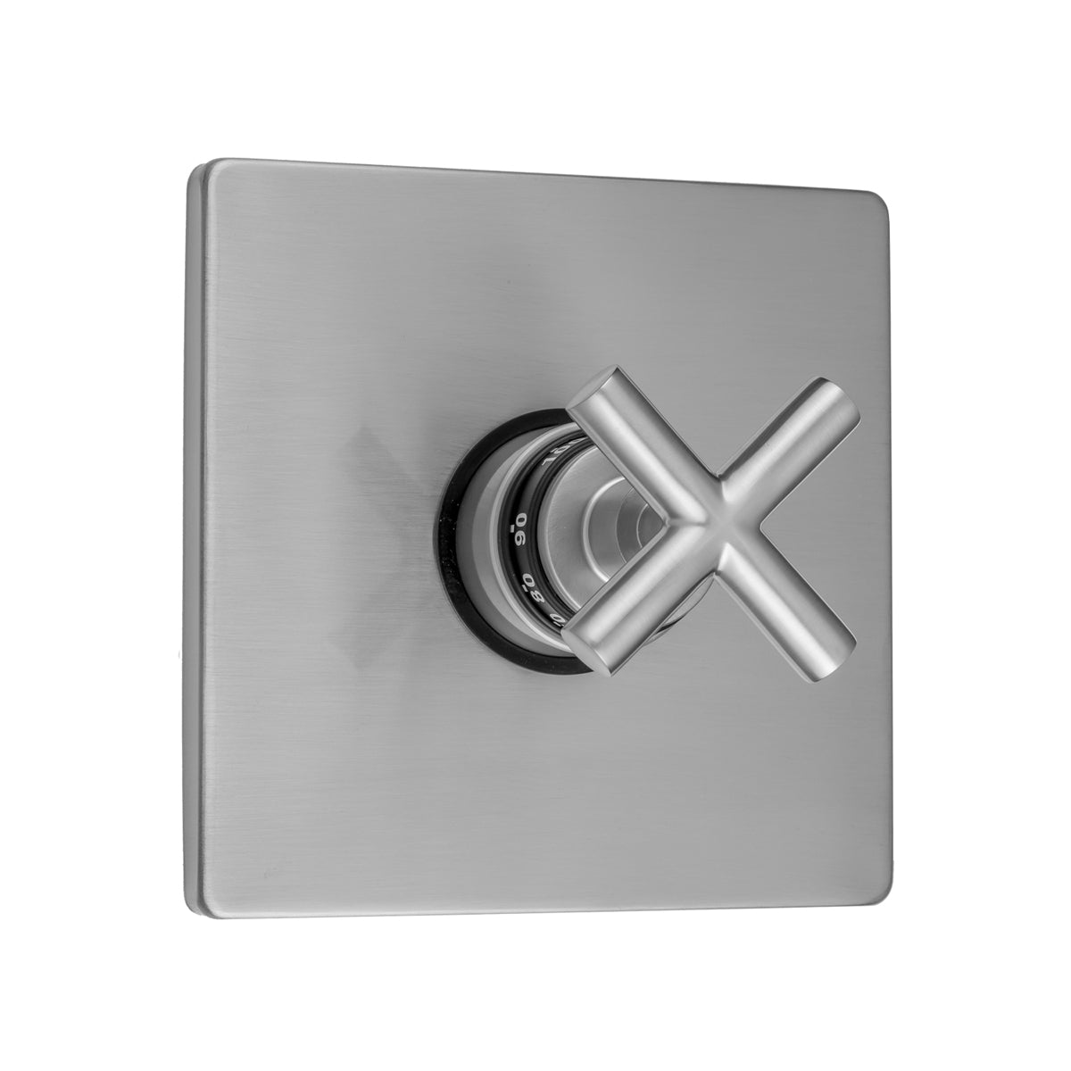 Jaclo T762-TRIM Square Plate With Hub Base Cross Trim For Thermostatic Valves - Parent