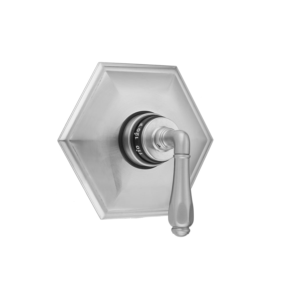 Jaclo T874-TRIM Hex Plate With Smooth Lever Trim For Thermostatic Valves - Parent